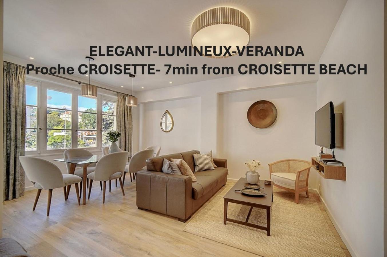 Magnifique 3 Pieces Renove Cannes Centre 'Banane' Avec Veranda ! A2B88 Экстерьер фото